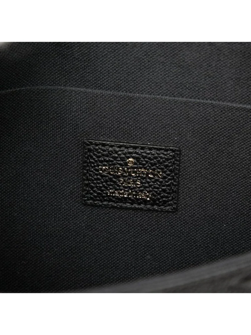 Louis Vuitton Monogram Empreinte Pochette Felicie Chain Shoulder Bag Noir Black